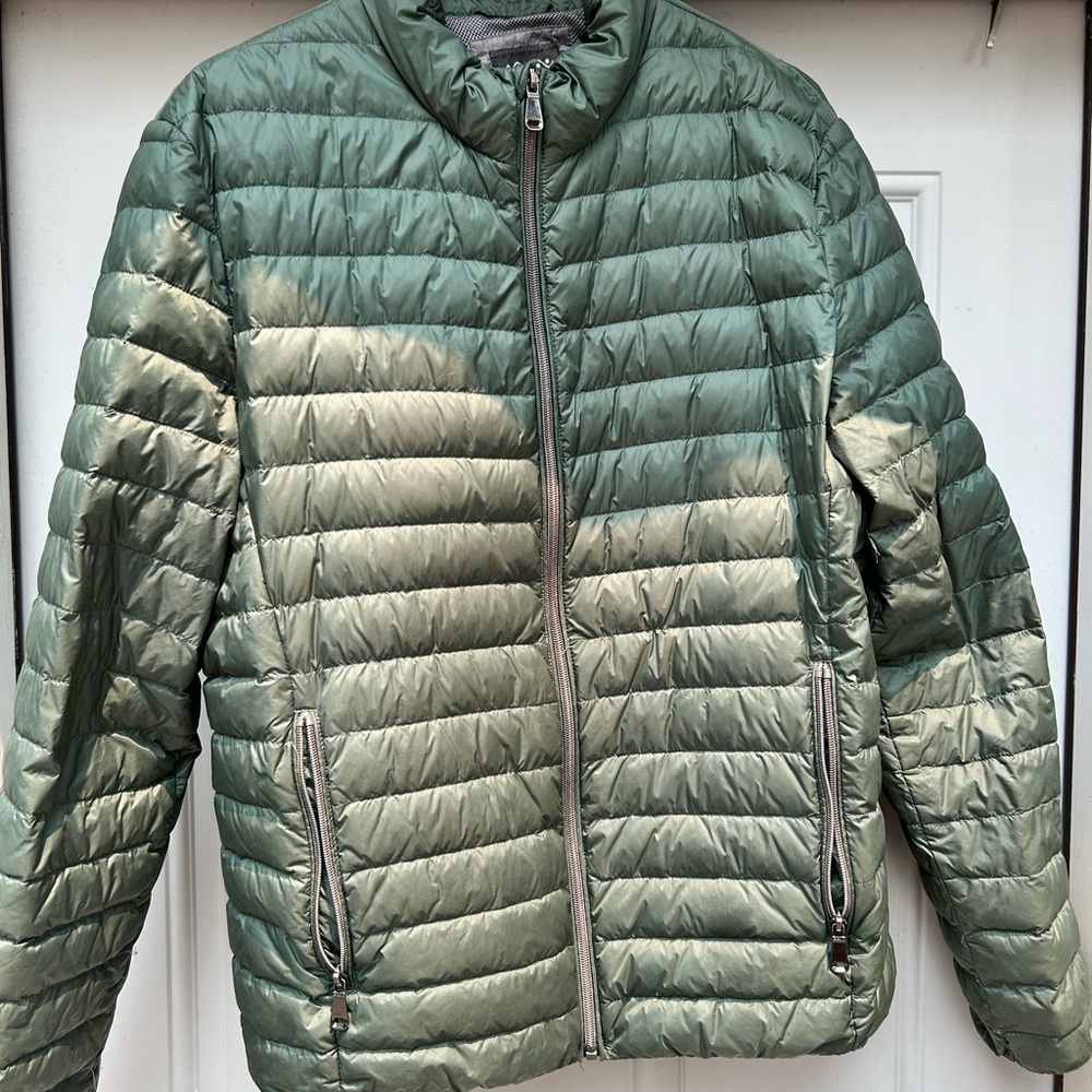 Geox hemlock green Respiro down jacket size 42, large